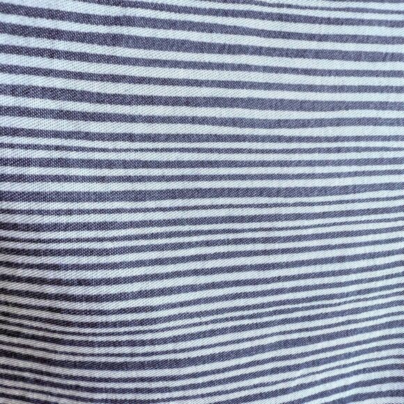 Splendid Chambray Stripe High-Low Mini Dress in Blue & White size 14 juniors - Picture 7 of 7